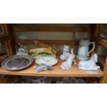 A small quantity of pottery and porcelai