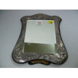 An Art Nouveau style silver easel back m