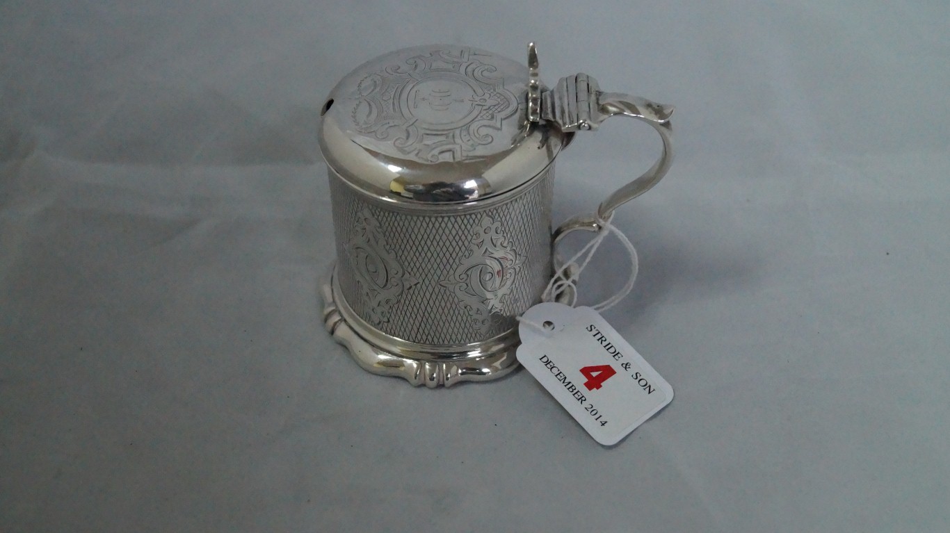 A Victorian silver mustard pot, by Charles Thomas Fox & George Fox, London 1848, 9cm, 140g. - Image 6 of 11