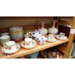 A 19th centruy Copeland Spode blue and white teapot and cover;