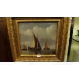 G S Walters, Dutch fishing boats, signed, oil on canvas, 29 x 32cm. Condition Report: This oil has