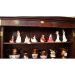 Six Royal Doulton figures; together with two Coalport figures.