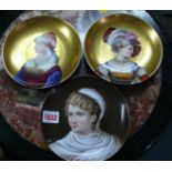 A pair of continental porcelain cabinet plates,