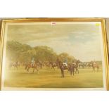 Madeline Selfe, 'The 200th Running of the Oaks Stakes', signed and numbered 50/850,
