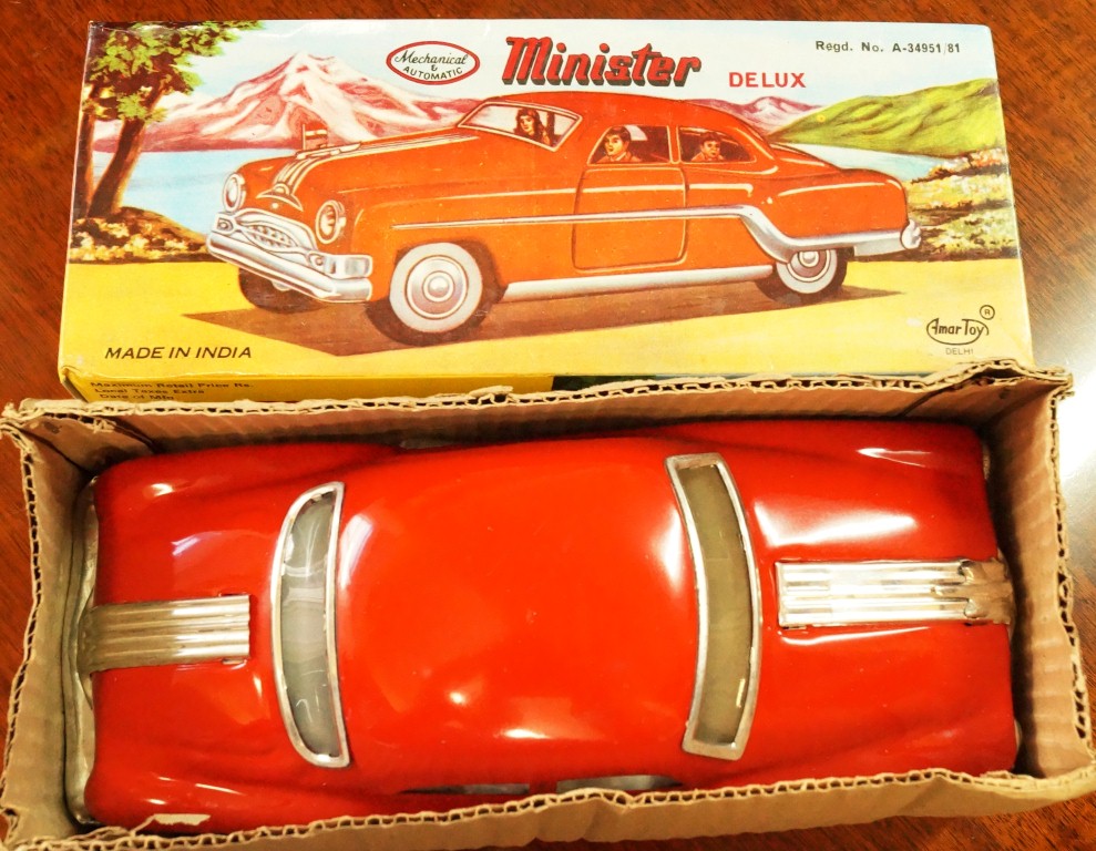 An Amar Toy Minister Delux tin plate car, boxed. - Image 2 of 3