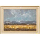 Michael Cadman, landscape, signed and dated 1968, oil on board, 49 x 74.
