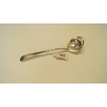 A George III silver Old English pattern sauce ladle, by Hester Bateman, London 1787, 42g.
