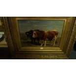 Johannes Hubertus Leonardus de Haas, Cattle in a Field, signed, further inscribed on original