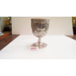 A Chinese silver goblet, by Wing Nam & Co.