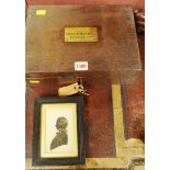 English School, mid 19th century, silhouette miniature of Charles Astell Daniell,