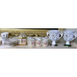 A small quantity of Caverswall porcelain,