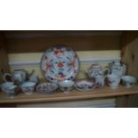 A small quantity of Chinese tea wares, 18th century and later, to include three famille rose