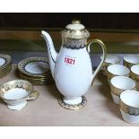 A Royal Doulton porcelain coffee service.