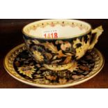 A Zsolnay Pecs cup and saucer.