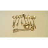 A set of four George III silver mustard spoons, by Richard Crossley,