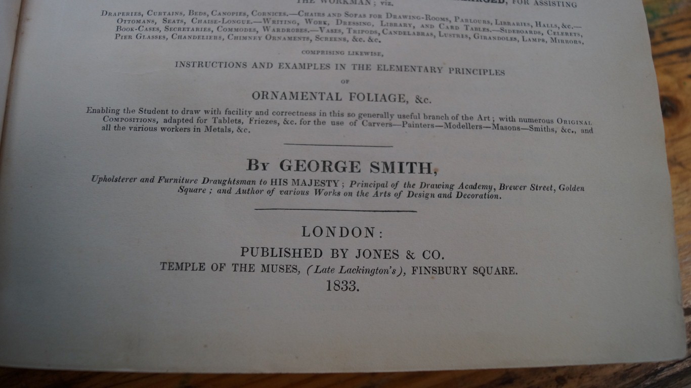 SMITH (George): 'The Cabinet Maker and Upholster's Guide.. - Image 5 of 15
