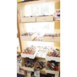 Model Cars: a large quantity of various good quality models, (four shelves).