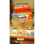 The Big Big Train O gauge set, boxed; together with nine Guiterman Holiday Launches, each boxed.