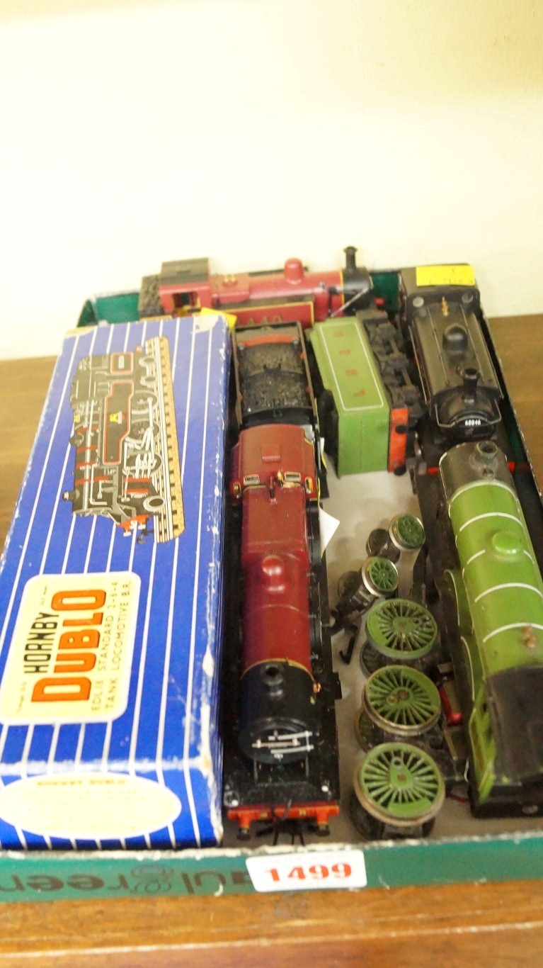 A small quantity of OO gauge locomotives and tender,