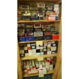 Model Cars: a large quantity of various models, mostly boxed, (four shelves).
