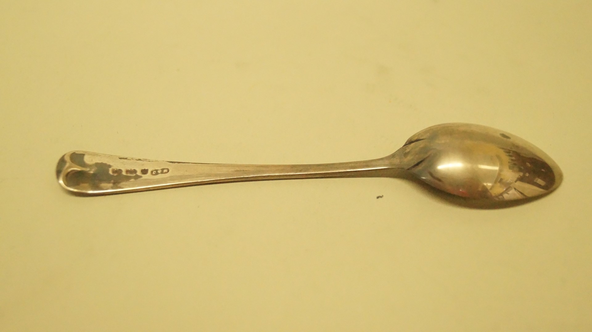 A set of six silver Old English pattern coffee spoons, by Marson & Jones, Birmingham 1928, 70g. - Image 2 of 3