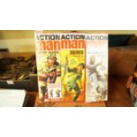 Three 1970s Action Man figures, each boxed.  Condition Report: These boxes do not contain the