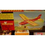 A Frog Buccaneer ready to fly model, boxed.