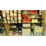Model Cars: a quantity of Western and Top Marques models, mostly boxed, (two shelves).