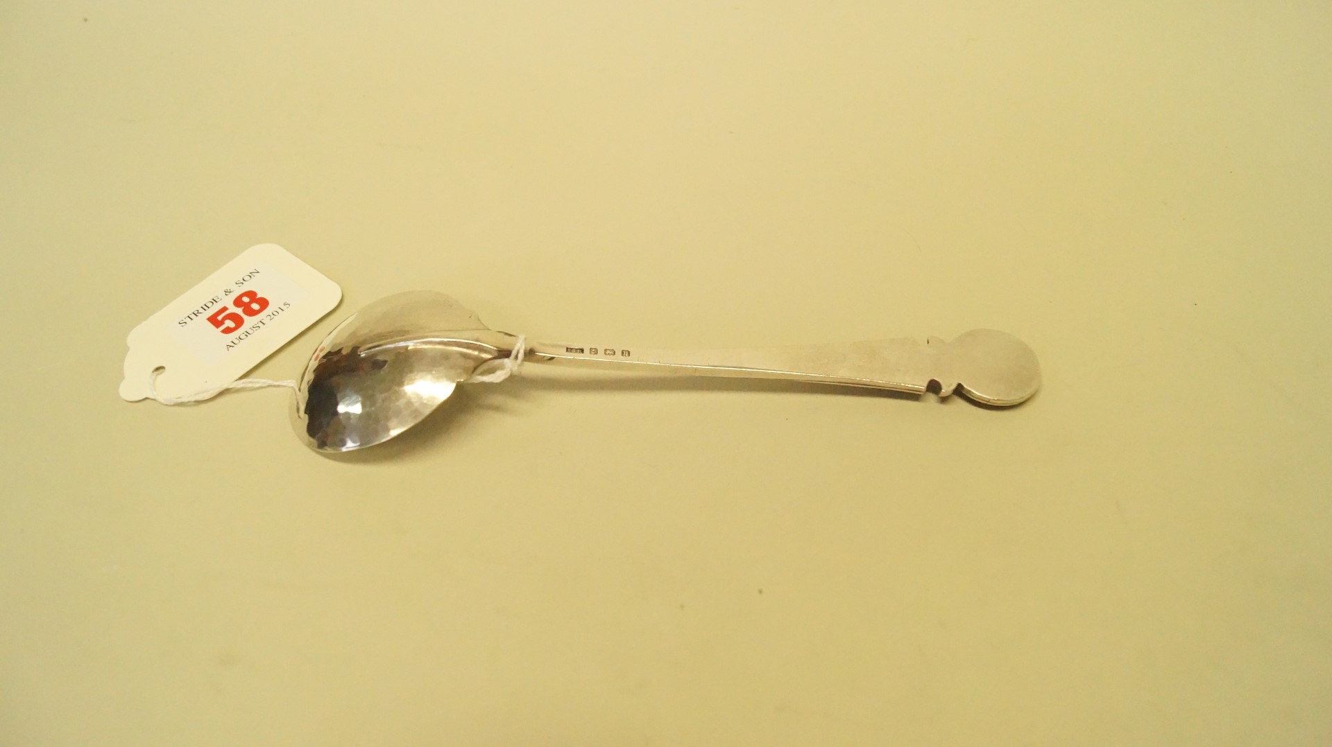 An Arts and Crafts style silver spoon, by John Sidney Reeve, Birmingham 1932, - Image 3 of 4