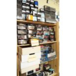 Model Cars: a large quantity of Minichamps models, mostly boxed, (three shelves).