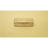 A William IV silver rectangular snuff box, by Edward Smith, Birmingham 1836?,