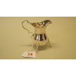 A silver cream jug, by J B Chatterley & Sons Ltd, Birmingham 1971, 9cm, 126g.