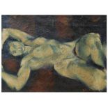 JOAN BOSCO MARTI (1934) óleo sobre lienzo. Med.: 60 x 81 cm. "Desnudo" 1960 Precio Salida/Starting