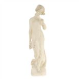 MILON Desnudo femenino Art Nouveau en alabastro. Firmado en la base. Altura 65 cms. Precio Salida/