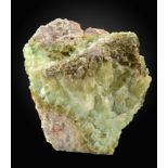 Minerals: A large green Calcite specimen  Mexico 43cm.; 17ins high