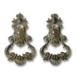 A pair of fine bronze architectural fittings, possibly door knockers  French, 2nd quarter 19th