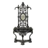 A rare Coalbrookdale hall stand  circa 1870 fully stamped CBDale Co. and with diamond registration