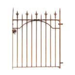 A cast and wrought iron gate    circa 1870  160cm.; 63ins high by 130cm.; 51ins wide