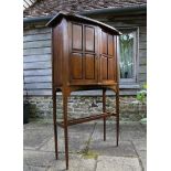 An oak Arts and Crafts Drinks Cabinet  early 20th century 152cm.; 60ins high by 90cm.; 35½ins wide