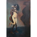 Robert Lenkiewicz  Death making love to the Maiden  1974 Oil on canvas Framed 78cm.; 30¾ins by