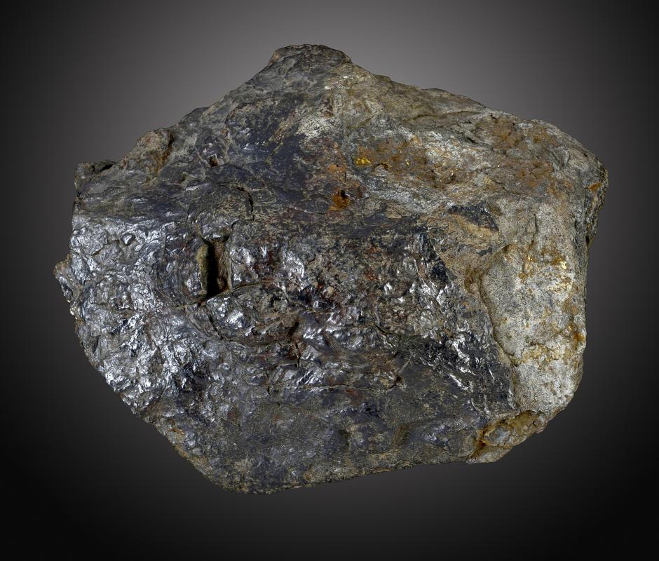 Space:A Nickel Iron Meteorite  from the Nanton Fall, Guangxi, China 20cm.; 8ins, 7.3kg  The Nantan