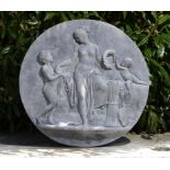 &#134After Thorwaldsen: A set of four circular lead plaques representing the Seasons  2nd half