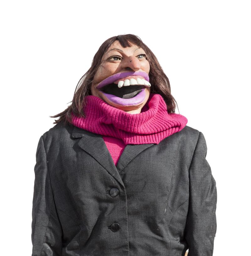 Original Spitting Image Puppet of Janet Street-Porter  90cm.; 35½ins high by 65cm.; 25½ins wide