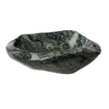 Minerals:A Green Jasper Stromatolite fossil bowl  Madagascar 36cm.; 14ins wide