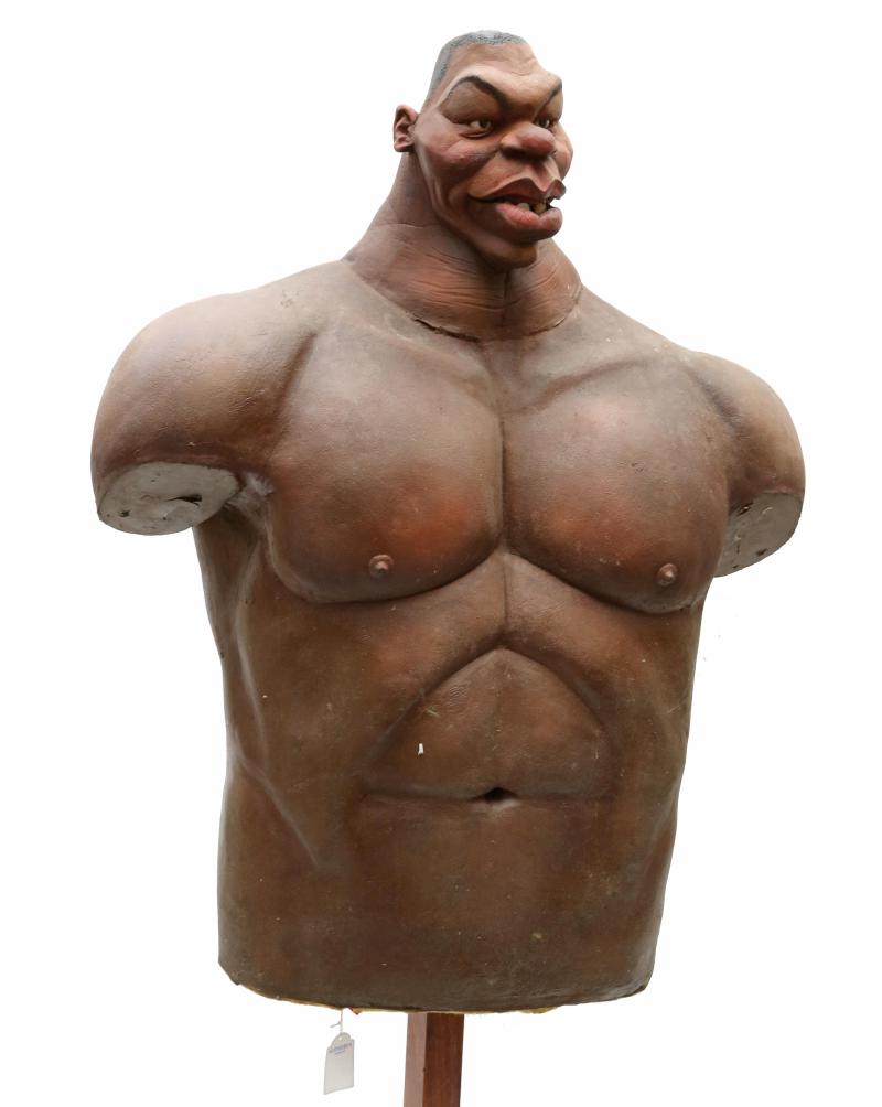 Spitting Image Puppet, Mike Tyson  Rubber Latex Unique 104cm.; 41ins high by 76cm.; 30ins wide by