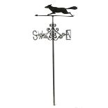 A cast iron and wrought weathervane  late 19th century