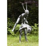 ▲Garden Sculpture: John Robinson (1935 to 2007)Leap FrogBronzeLimited edition shown at 1983 Royal