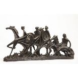 Sculpture: Sean CramptonHorsesBronzeSigned SCEdition 3 of 1225cm.; 10ins high by 52cm.; 20½ins