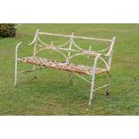 Garden Seat: An unusual wrought iron seatpossibly Scottish, mid 19th century153cm.; 60ins long