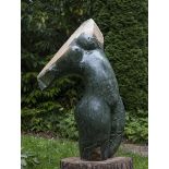 Garden Sculpture: Walter Mariga  Torso of Elegance Opal stone Signed Unique  128cm.; 50½ins high